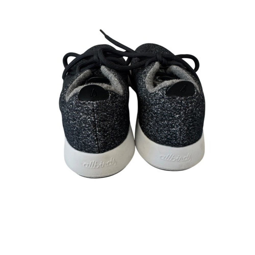 Allbirds Wool Runners Mens Charcoal Grey White Sneakers WRMIW9 - Picture 4 of 6